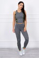 Damen Sportset grau + grün Armee