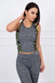 Damen Sportset grau + grün Armee