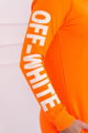 Športové šaty 62072 OFF WHITE neón oranžové 