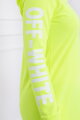 Damen Sport-Sweatshirt Kleid 62072 OFF WHITE neo-gelb