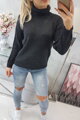 Damen Rollkragenpullover 2020-16 dunkelgrau