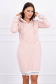 Damen Sweatshirt Kleid BROOKLYN 62095 rosa