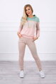 Damen-Trainingsanzug-Set KS beige-mint
