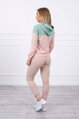 Damen-Trainingsanzug-Set KS beige-mint