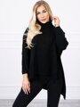 Rollkragenpullover mit seitliche Schlitze 2019-30 schwarz