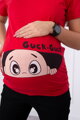 Frauen Mutterschaft T-Shirt 2992 rot