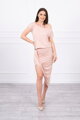 Elastisches Damen Kleid 61524 puder-rosa