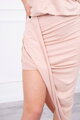Elastisches Damen Kleid 61524 puder-rosa