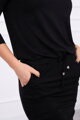 Damen Sport Kleid aus Baumwolle 9013 schwarz