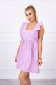 Damen Sommerkleid mit Rüschen 9082 lila