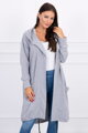 Langes Oversize-Sweatshirt oder Jacke grau 0044