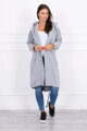 Langes Oversize-Sweatshirt oder Jacke grau 0044