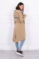 Damen Sweatshirt mit Zugschnur 8998 hellbraun