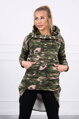 Langes Damen-Sweatshirt KS mit Army-Muster