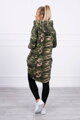 Langes Damen-Sweatshirt KS mit Army-Muster