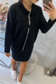 Kleid KS mit Mütze schwarz 0153