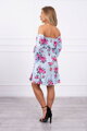 Damen Sommerkleid mit Blumen KS blau