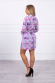 Dámske letné šaty s kvetmi KS 9251 fialové