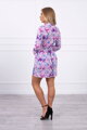 Damen Sommerkleid mit Blumen KS lila