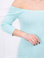 Mintfarbenes, stylisches Trägerkleid 8974
