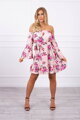Damen Sommerkleid mit Blumen KS Puderrosa