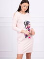 Damen-Puderkleid mit Aufdruck 66826
