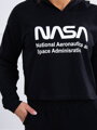 Tepláková súprava čierna s nápisom NASA 67829