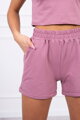 Damen Short Set 9079 dunkelrosa