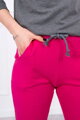 Damen Trainingsanzug mit Streifen 8877 zyklamenrosa+grau