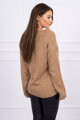 Damen Strickpullover mit V-Ausschnitt 2019-40 hellbraun