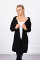 Damen Strickjacke mit Taschen und Kapuze 2020-10 schwarz