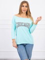 Sportshirt mit Aufdruck CHICAGO 9345 blau