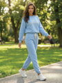 Dámska tepláková súprava LAMANUEL babyblue