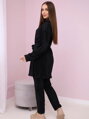 Plissee Set 6220W Bluse + Hose schwarz