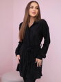 Plissee Set 6220W Bluse + Hose schwarz