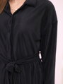 Plissee Set 6220W Bluse + Hose schwarz