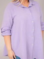 Dámska mušelínová oversize 65622 košeľa