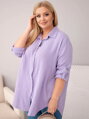 Dámska mušelínová oversize 65622 košeľa