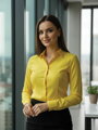 Dámska košeľa VSB biznis žltá