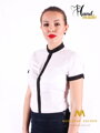 Biela dámska košeľa  Slim Fit VS-DK1720
