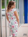 VERSABE Damen Bleistiftkleid VS-SA-1853 mit Blumenmuster