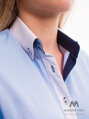 VERSABE Damenhemd - Slim Fit VS-DK1602 blau