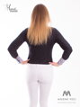 Čierna dámska košeľa Slim Fit VS-DK1715