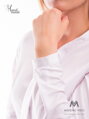 Damenbluse mit Schleife  VS-DK1726 weiß