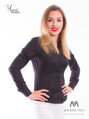 Čierna dámska košeľa Slim-Fit VS-DK1727
