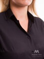 Čierna dámska košeľa Slim-Fit VS-DK1727