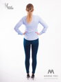 Modrá dámska košeľa Slim-Fit VS-DK1729