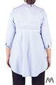 Bequeme Umstandshemd hellblau VS-1729T