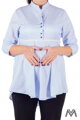 Bequeme Umstandshemd hellblau VS-1729T