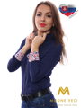 VERSABE  Dunkelblaues Damen Hemd Slim Fit VS-DK1604